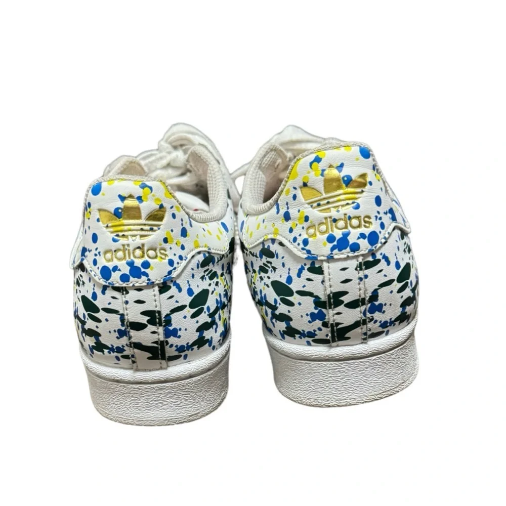 Adidas Superstar Splashes, Splatter and Drips White #FX5537 Men’s Size 8.5